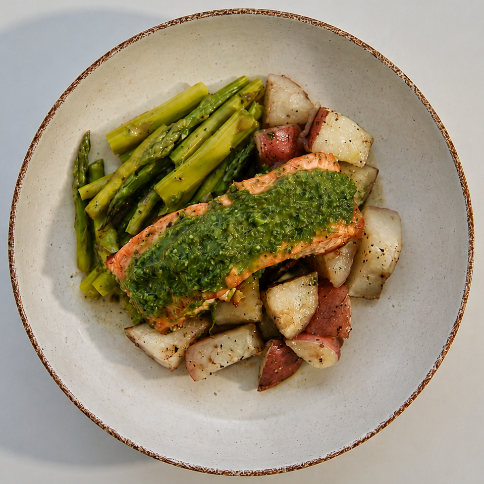 Baked Pesto Salmon