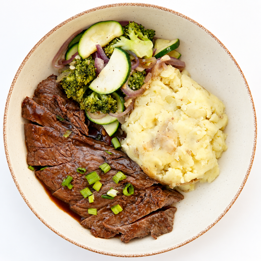 Balsamic Steak with Mash
