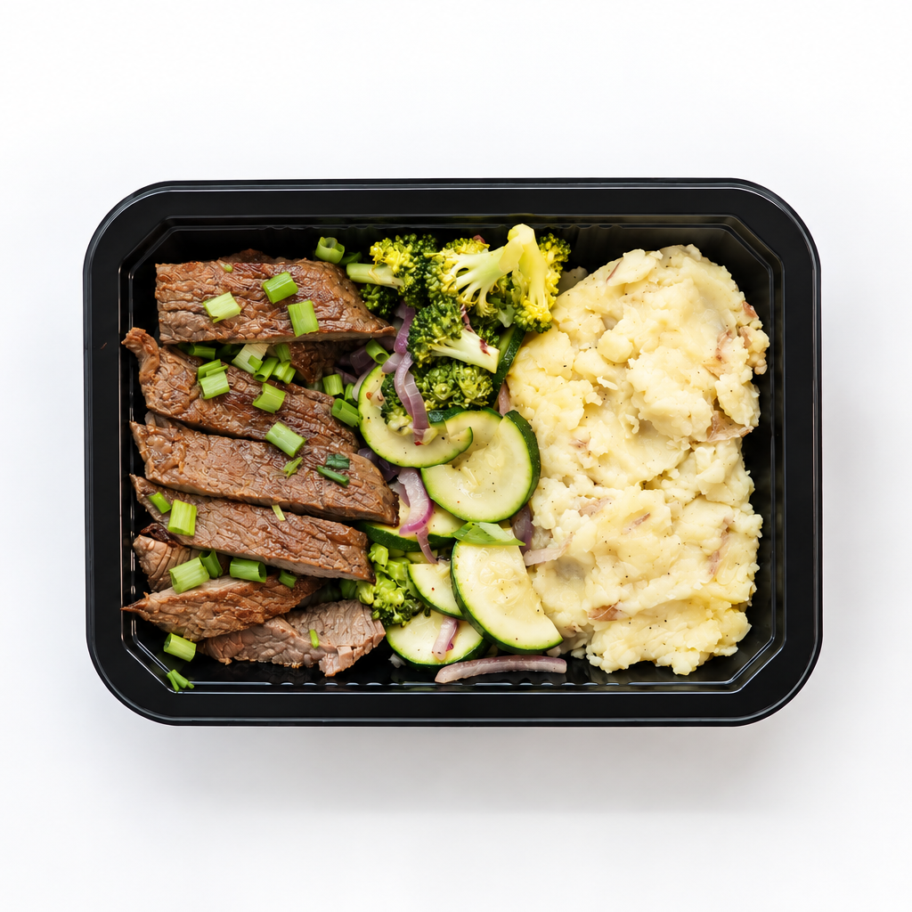 Balsamic Steak with Mash