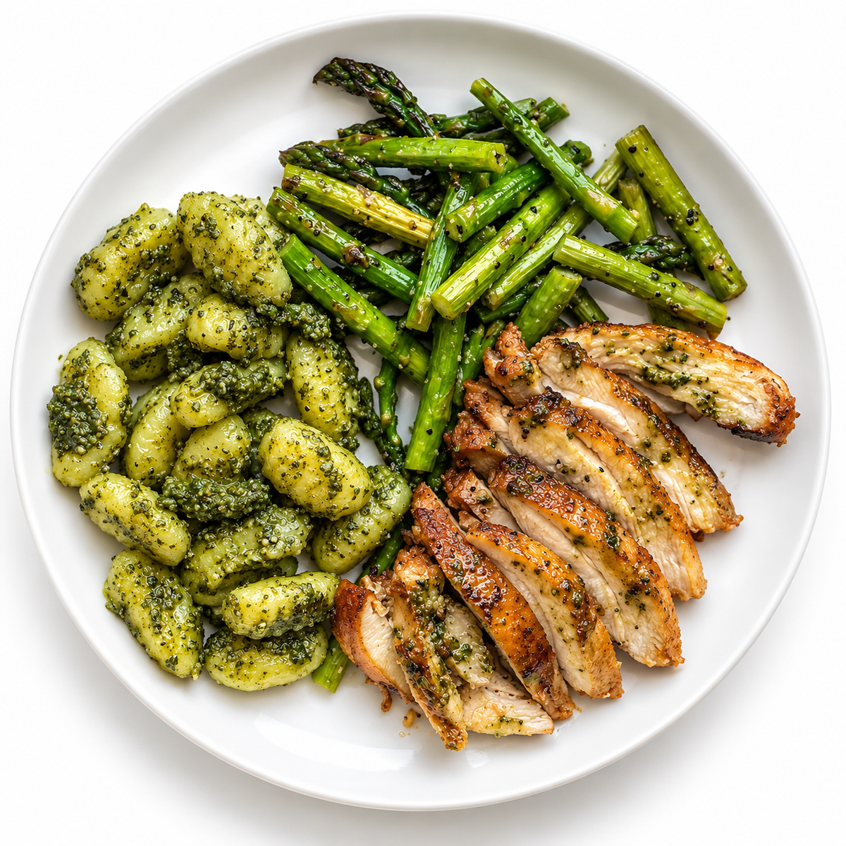 Pesto Gnocchi with Blackened Chicken